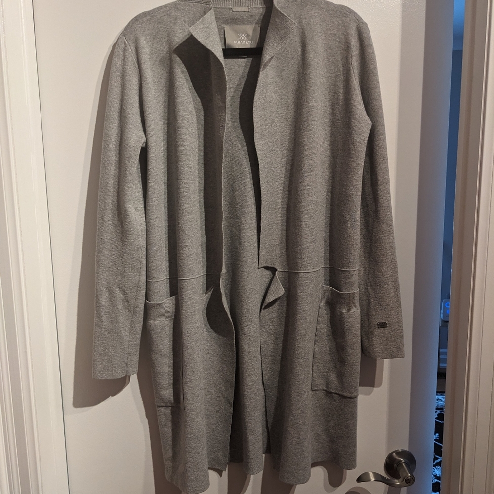 SOIA & KYO Benela Grey cardigan - Picture 2 of 14